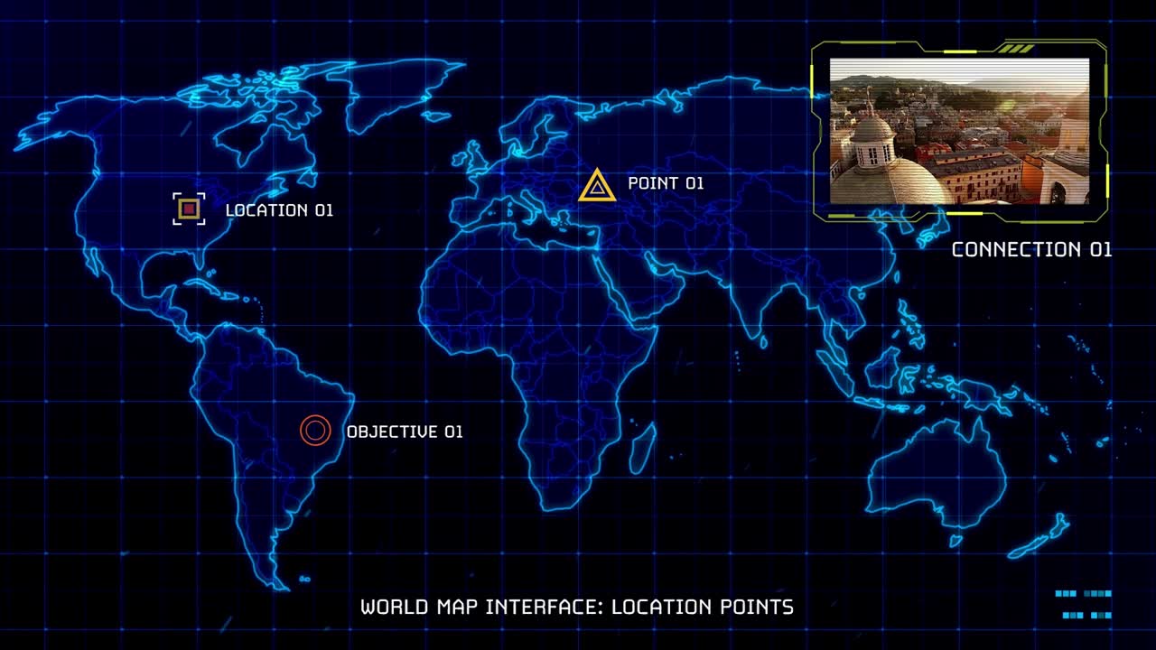 World Map Interfaces and Location Points