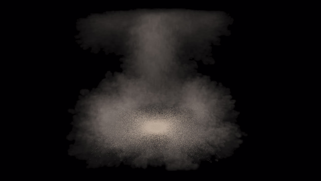 nube de humo de explosión