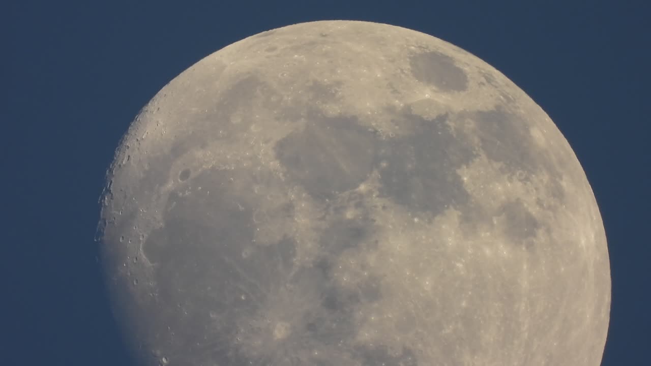 Blue Sky and Full Moon .