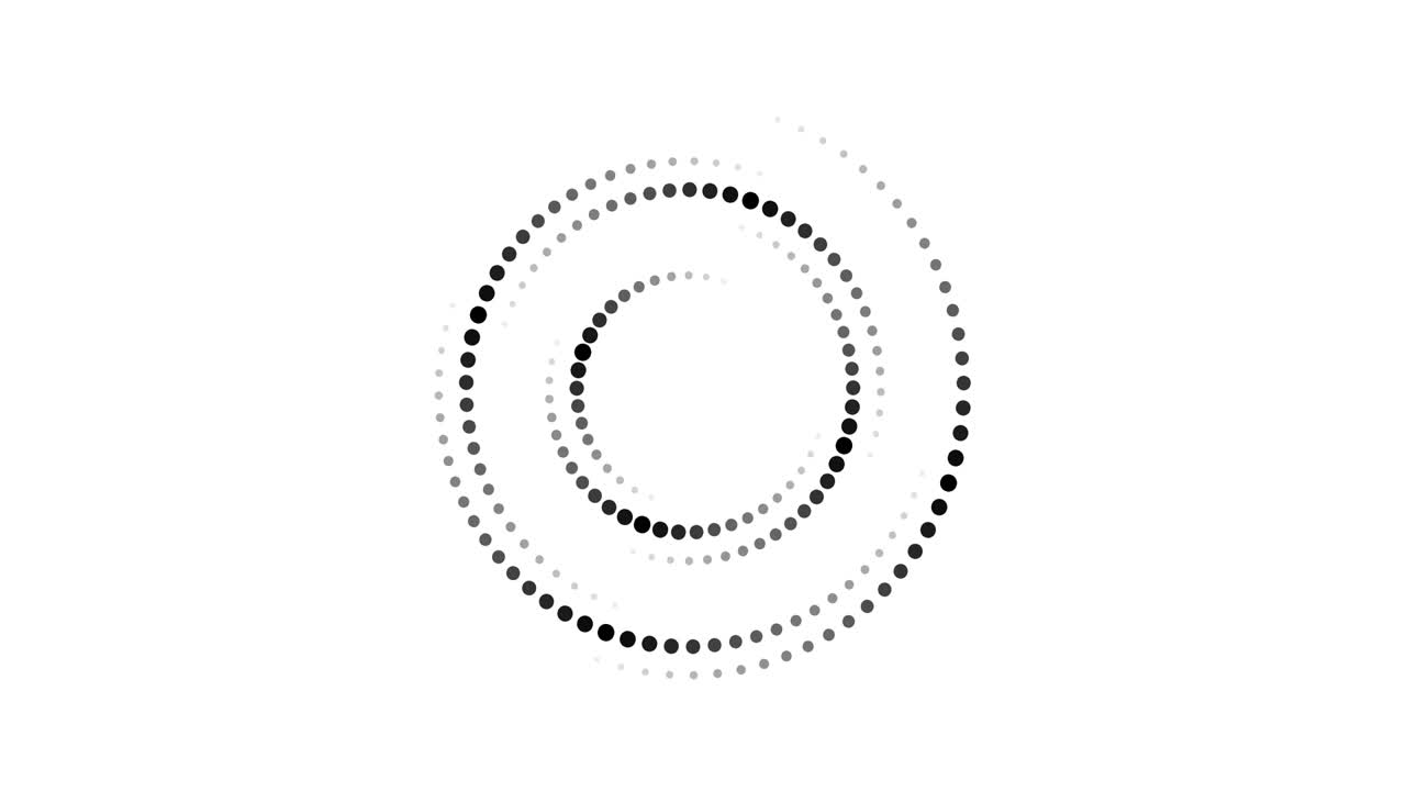 medio tono círculo punteado giratorio. punto abstracto redondo medio tono elementos giratorios