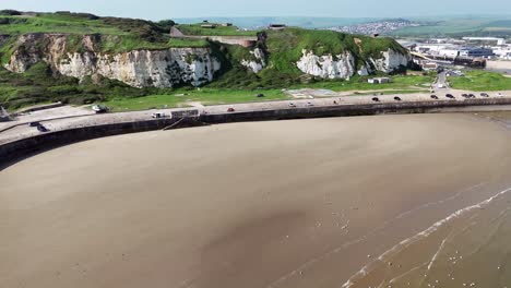 Drohnenaufnahmen-über-Newhaven,-East-Sussex,-England