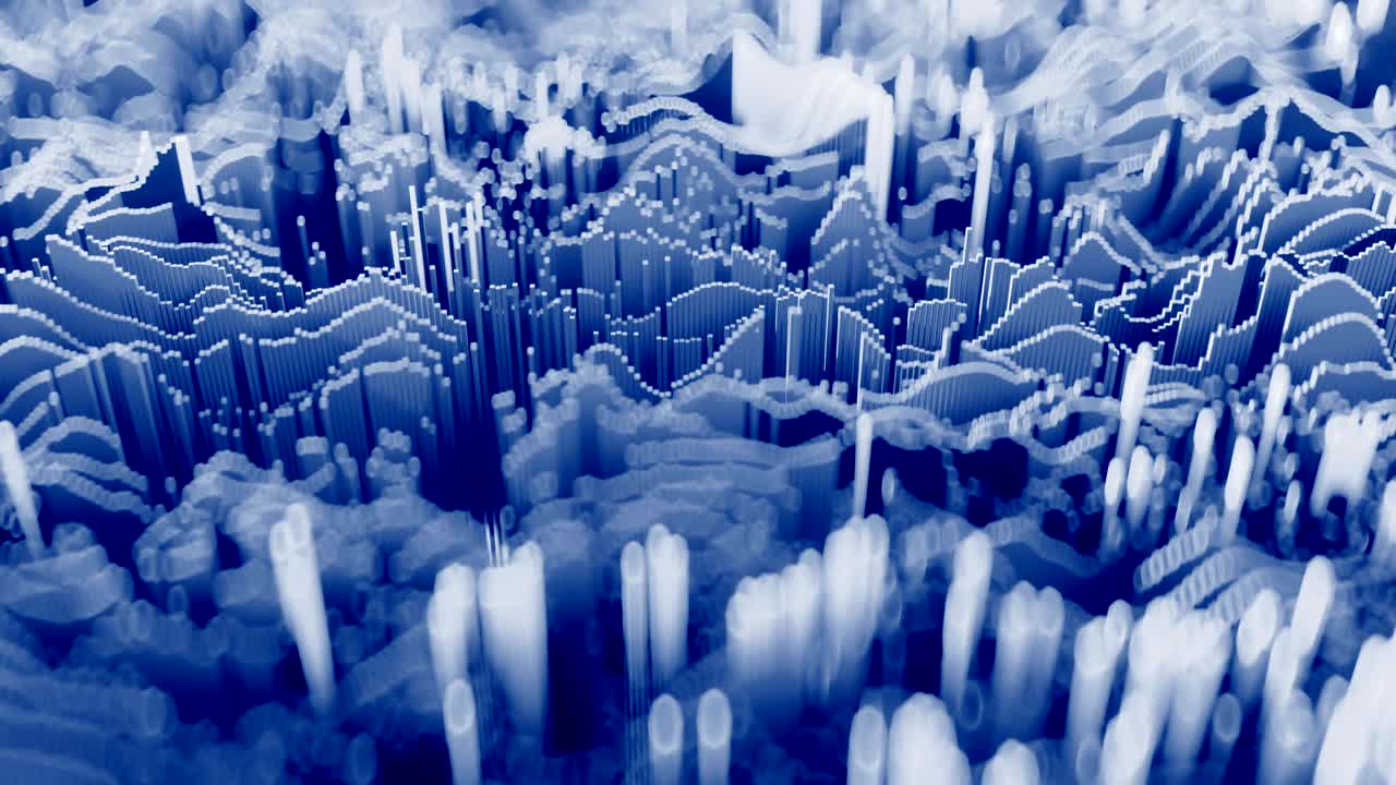 4k 추상 토포그래픽 파형