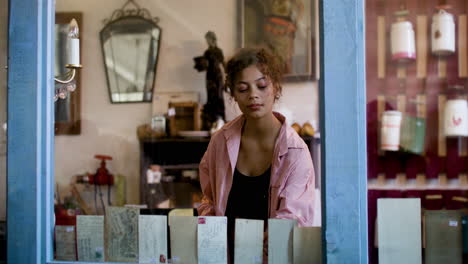 african american woman in a store