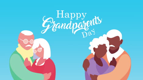 happy grandparents day lettering