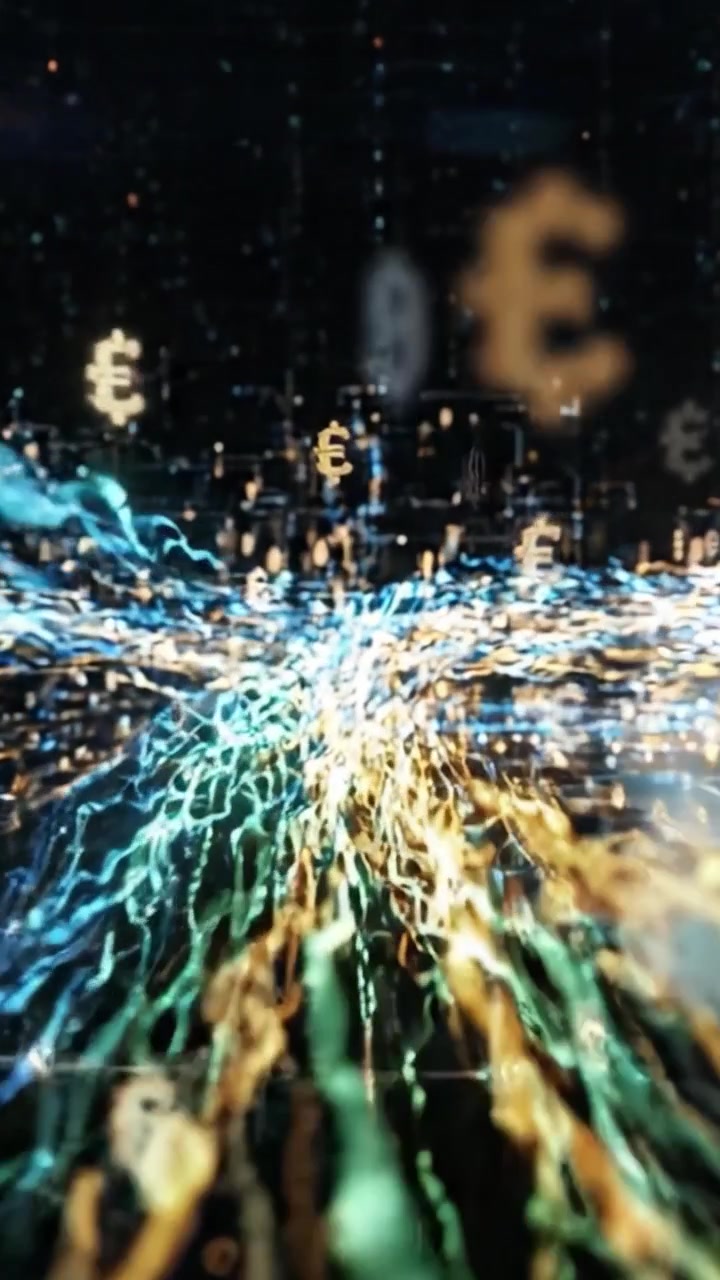 Dynamic Flow of Digital Data: A Visual Spectrum Illustrating the Transition from Abstract Motion to Structured Connectivity in a Futuristic Network Environment