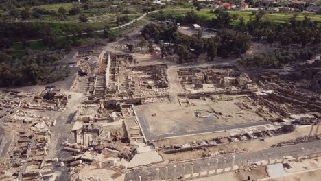 ancient scythopolis in beit shean, israel