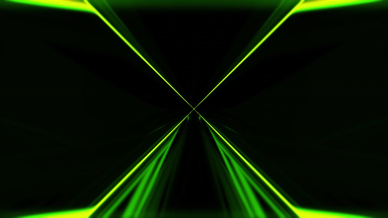 spettacolo laser. luci verdi astratte. sfondo per la scena musicale. vj loop.