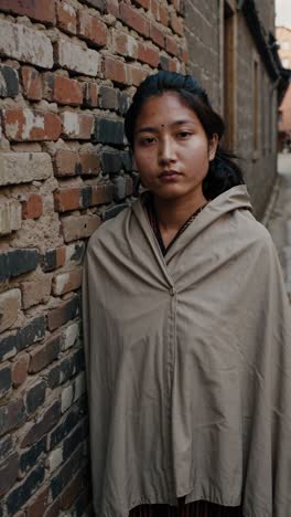 young woman in traditional clothing