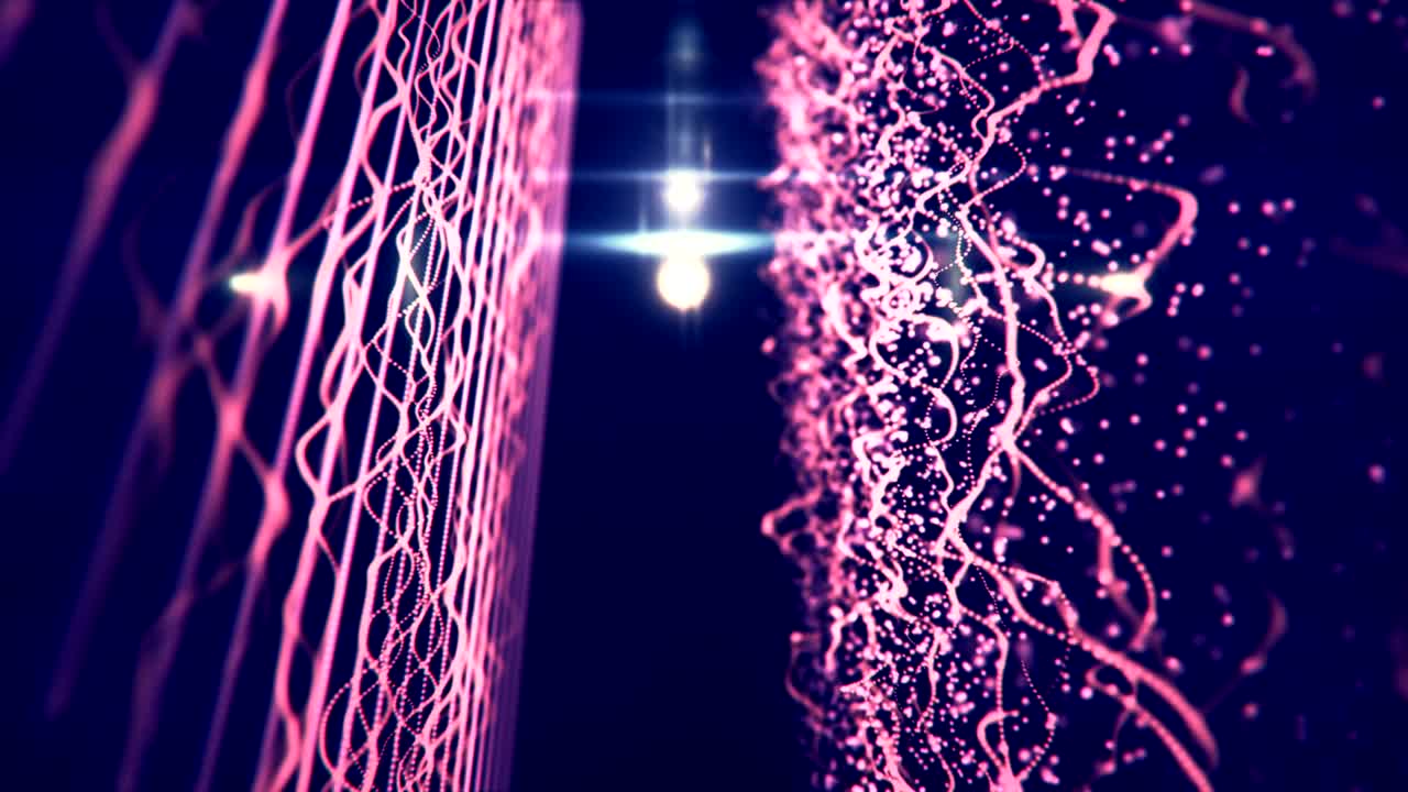 animación detallada del espectro de audio en 4k.