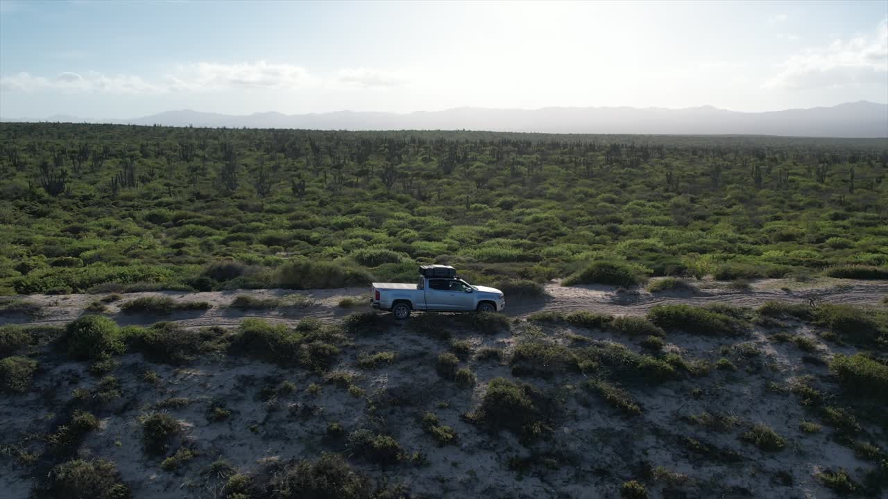 Exploring along the shelf road above the Sea of Cortez in Baja California