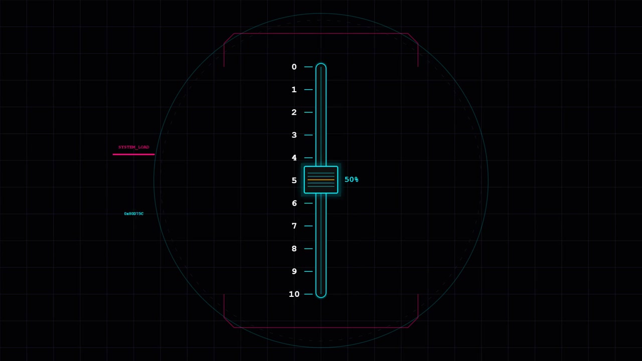 Digital Loading Progress Bar Interface Animation