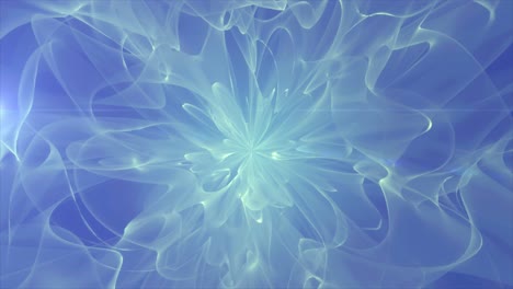 abstract light blue floral design
