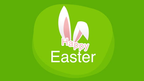 Happy-Easter-text-and-rabbit-on-green-background-3