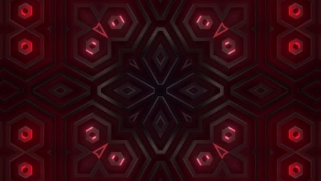 abstract geometric pattern with glowing hexagons