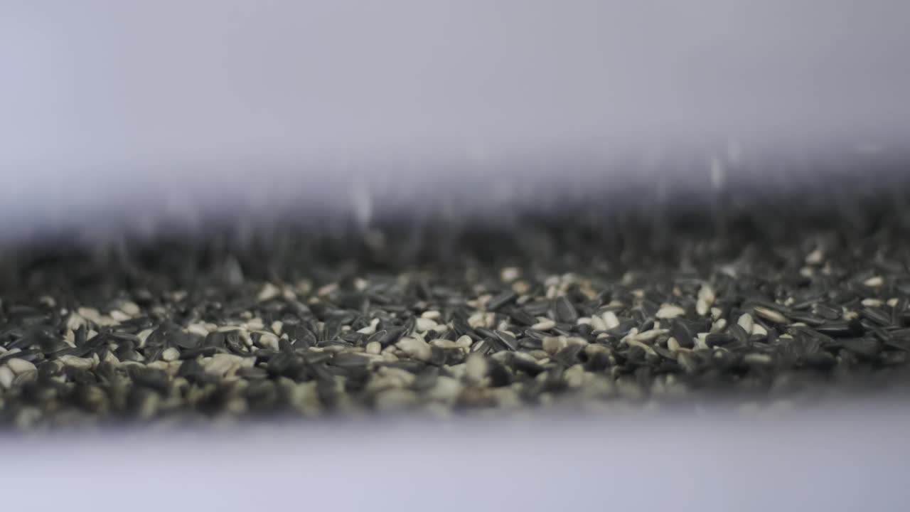 많은 씨, 태양광 씨, 베이킹 기계, 움직이는 긴 태양광씨, 기계에서 나온 음식 생산.