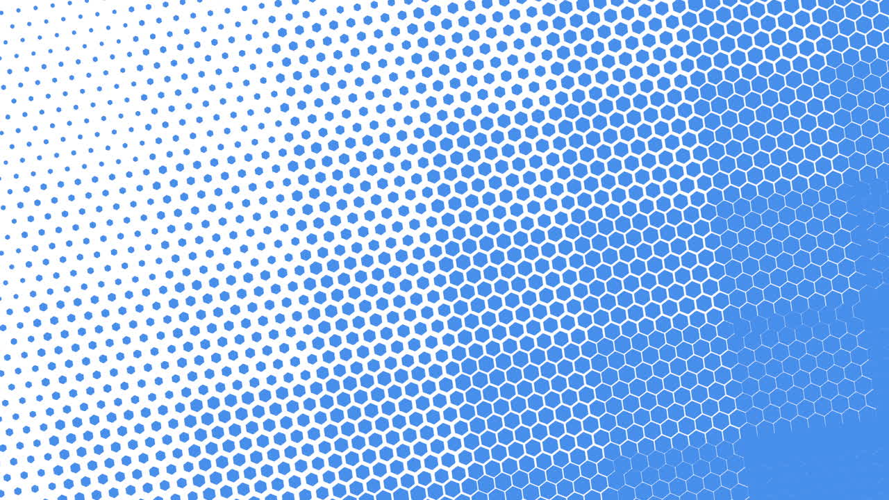 Blue and white dotted grid pattern on white background