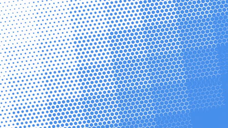 blue and white dotted grid pattern on white background