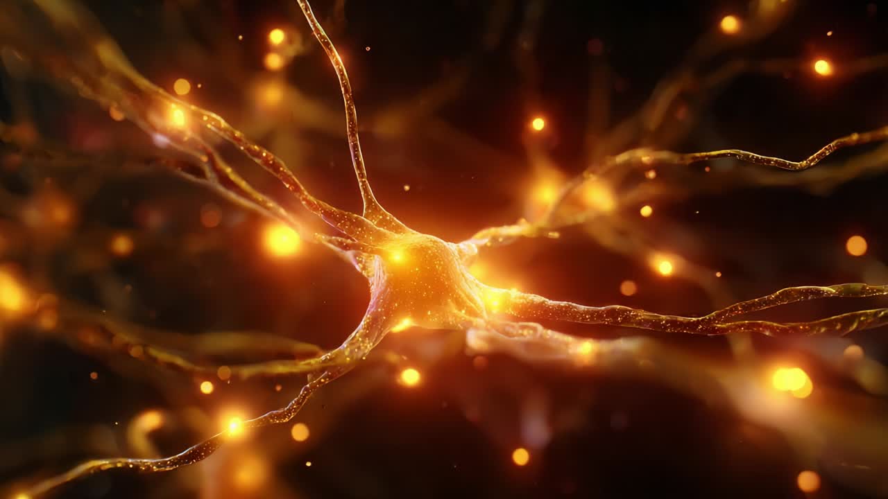 An intricate and stunning visualization of neurons, showcasing their vibrant connections and activity in a mesmerizing display of light and color, illustrating the complexity of neural interactions in biological systems
