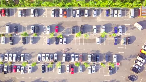vista aérea del estacionamiento desde dorn