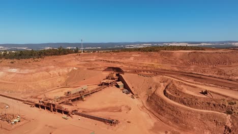 gold producing mine of newmont goldcorp boddington near perth in western australia