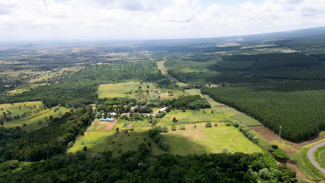Natural beautiful sky view of the forest in Africa kenya Loitokitok