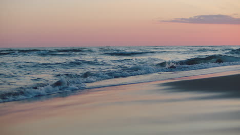sunset over the ocean beach