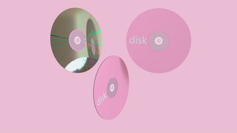 pink disk abstract motion 3d rendering