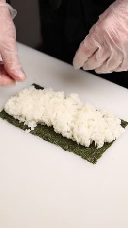 sushi preparation