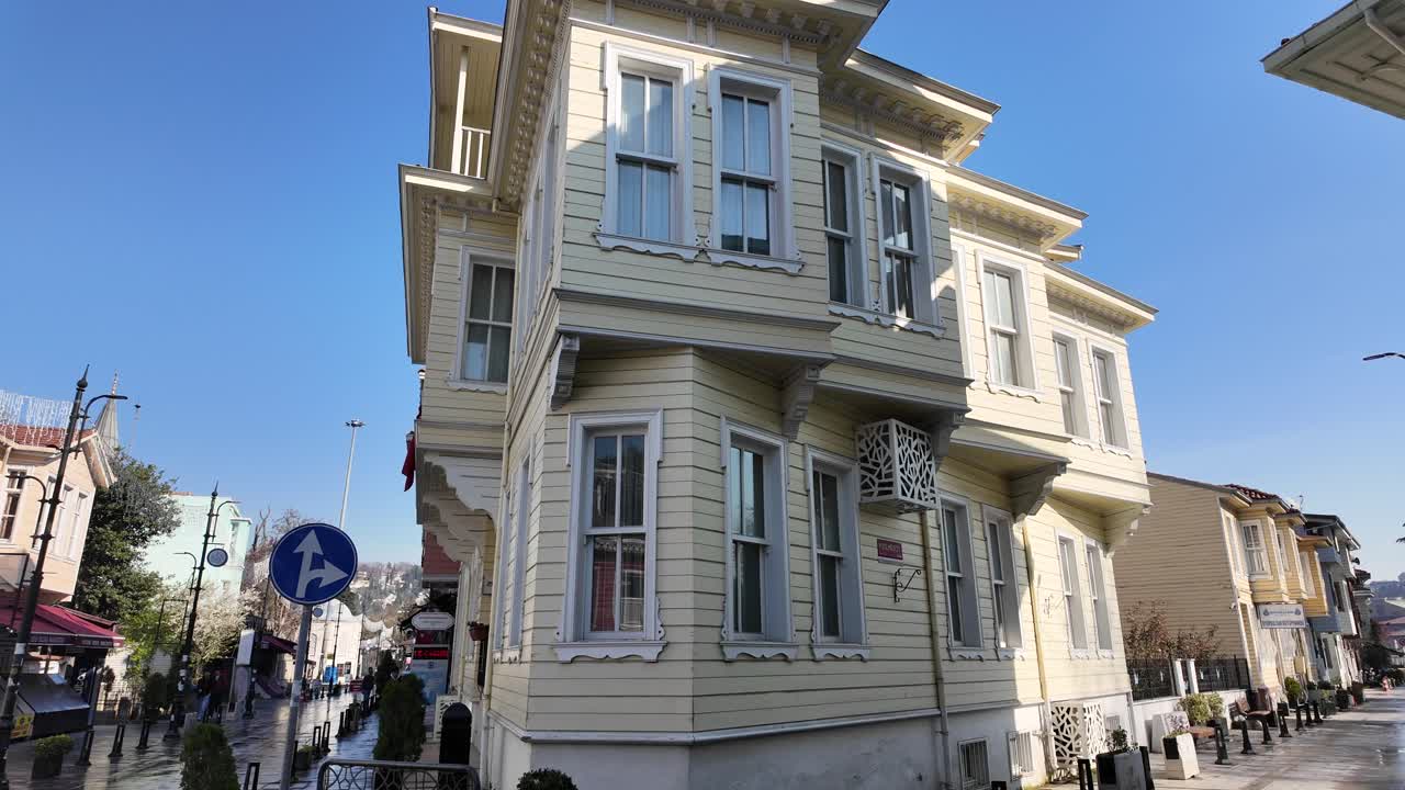 Charming Yellow Wooden House in Istanbul