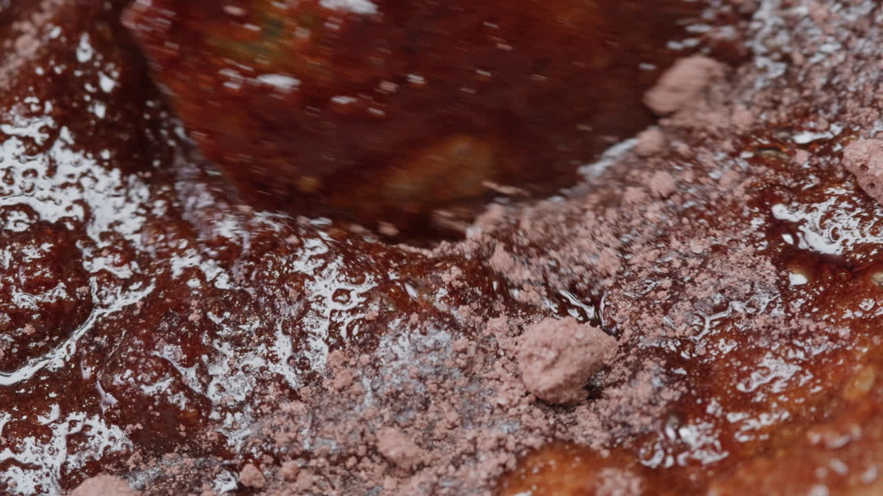 Mixing Chocolate Cake Batter