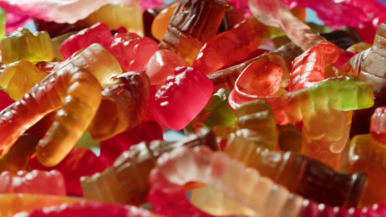 caramelos de goma de colores