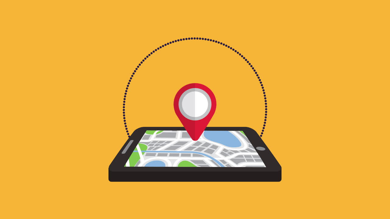 tableta con aplicación de tecnología gps