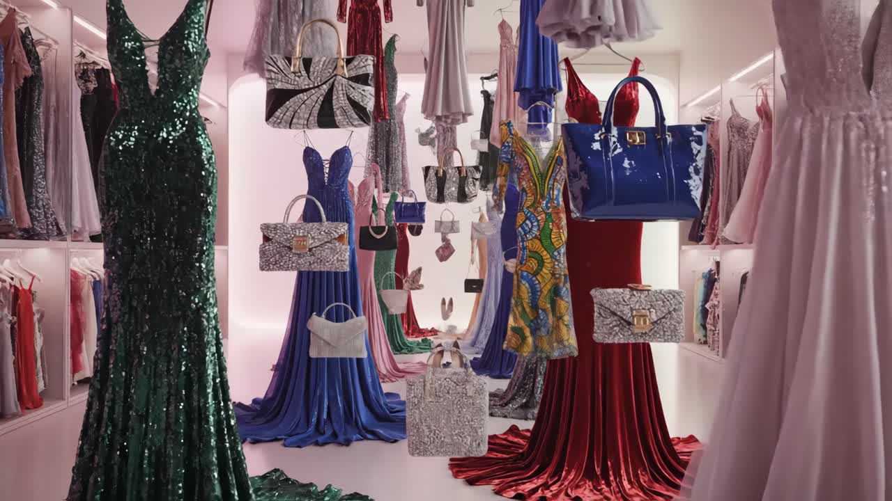 Elegant Dresses and Accessories Collection