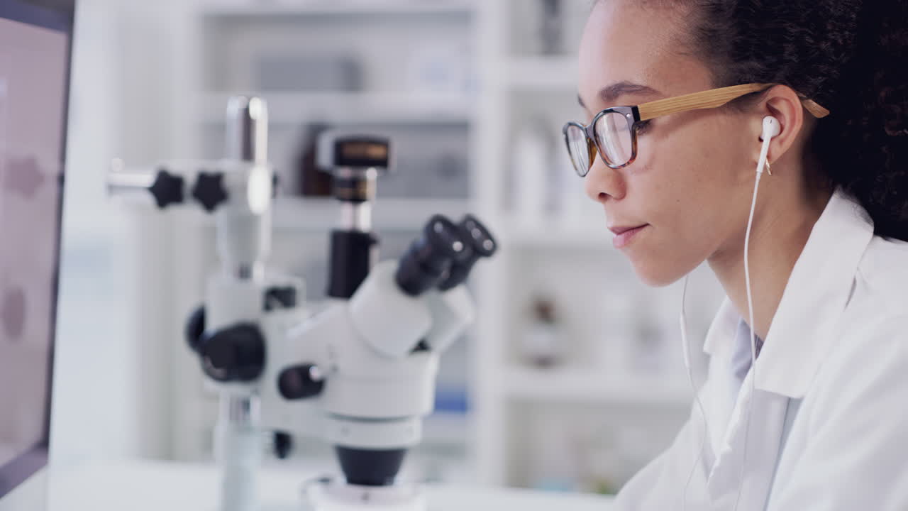 Music puts her in a great productive mood