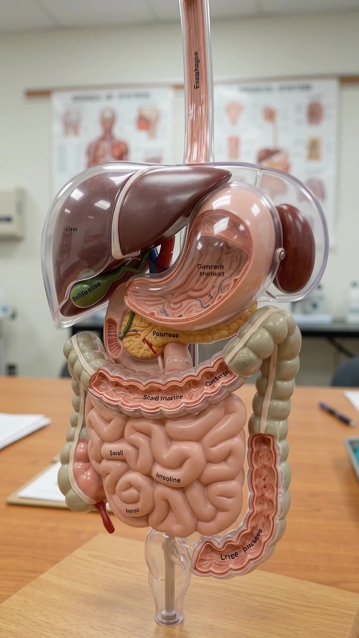 Anatomical Model of the Human Digestive System