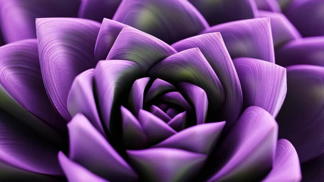 Close-up of a Vibrant Purple Succulent Plant