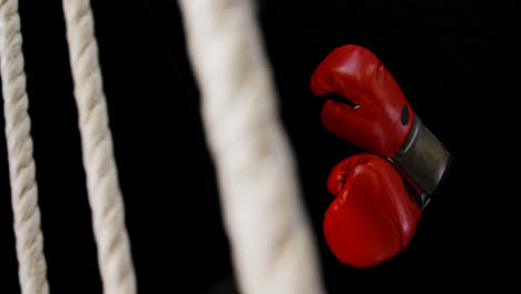 Boxhandschuhe-Auf-Dem-Boxring