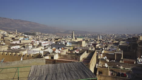 vista panorámica de la ciudad de fez de marruecos destino de viaje de áfrica del norte