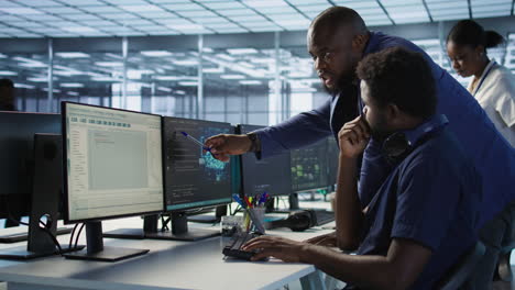 IT Team Collaboration in a Modern Office