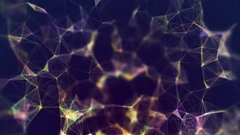 el plexo abstracto las formas de color el bucle de animación