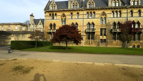 christ church meadows facade exterior during autumn in oxford, england