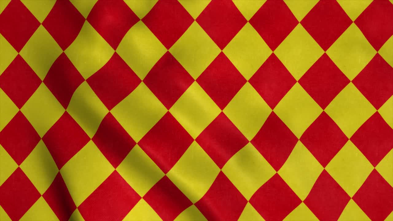 Angoumois flag, France, waving in the wind, background