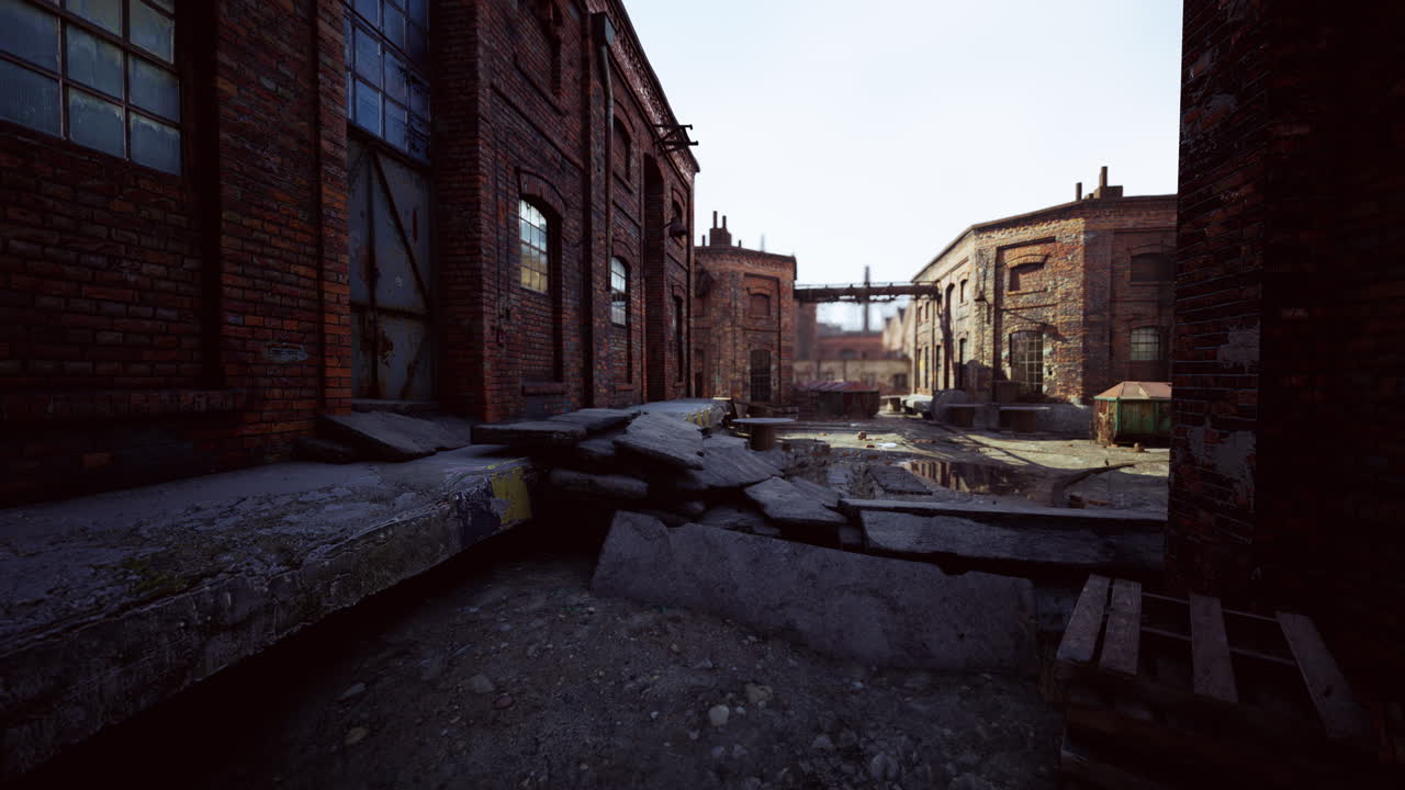 옛 공장 건물은 경기 침체의 상징입니다.