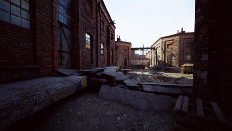 old factory buildings as the symbol of the recession