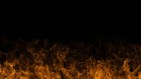 fire line on black background.