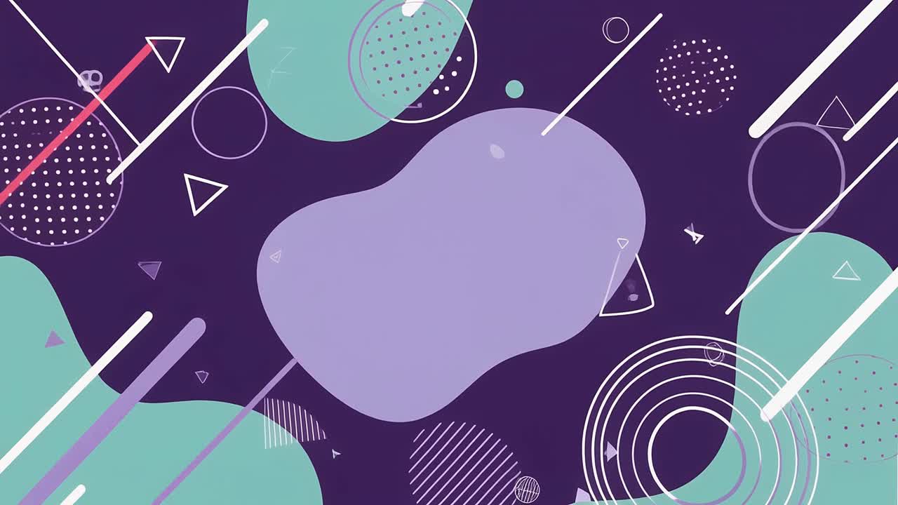 Dynamic Abstract Motion Graphics Background with Geometric Shapes