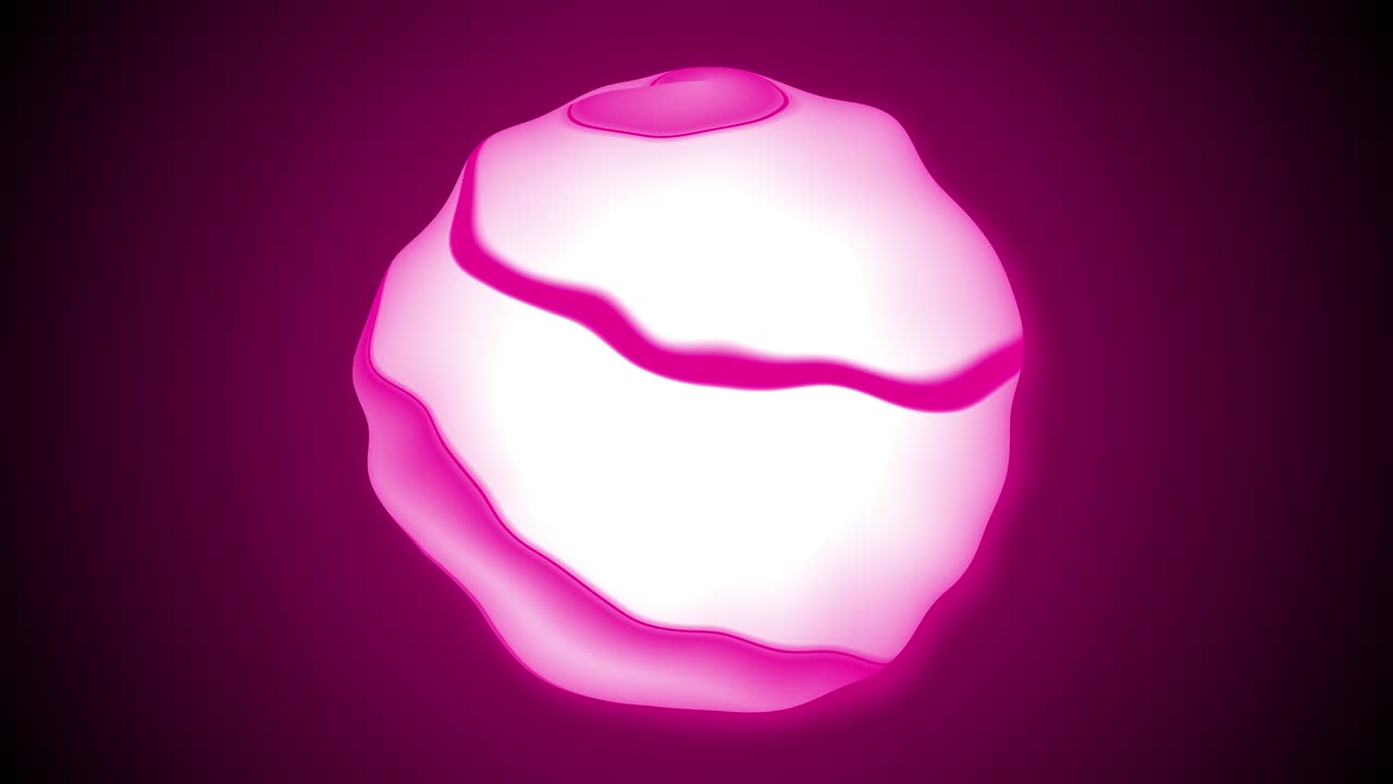 Abstract stripy sphere spinning animation.