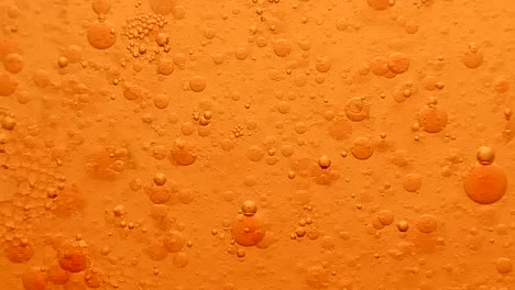 aumento y disminución de las burbujas de aceite