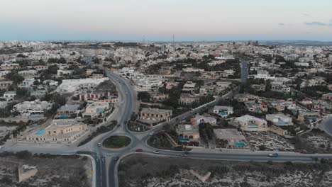 Aerial-drone-video-from-Malta,-Naxar-and-surroundings