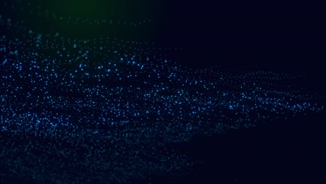 fondo de partículas azules video de stock sin fin